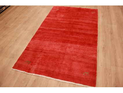 Nomadic persian wool carpet Gabbeh 234x137 cm Red