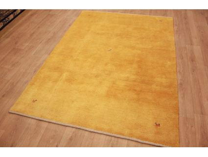 Perserteppich Gabbeh reiner wolle 238x175 cm Orange