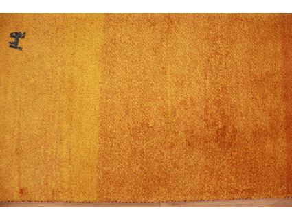 Perserteppich Gabbeh wollteppich 114x63 cm Orange