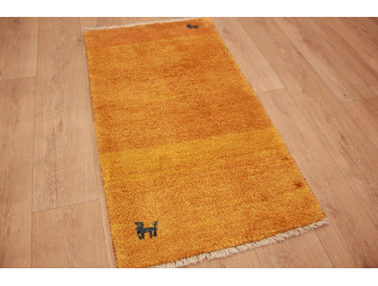 Perserteppich Gabbeh wollteppich 114x63 cm Orange