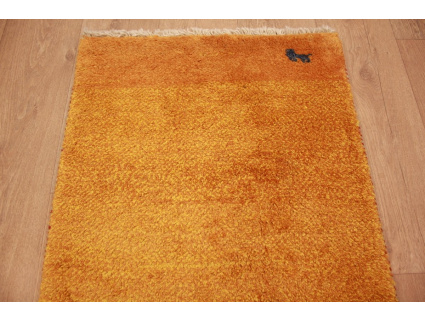 Perserteppich Gabbeh wollteppich 114x63 cm Orange