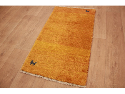 Nomadic Persian carpet Gabbeh wool carpet 114x63 cm