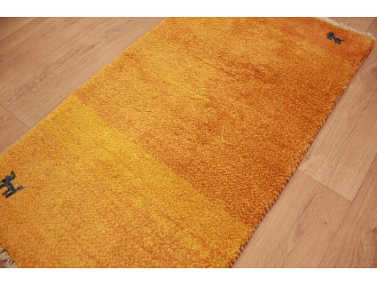 Perserteppich Gabbeh wollteppich 114x63 cm Orange