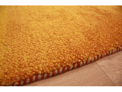 Perserteppich Gabbeh wollteppich 114x63 cm Orange