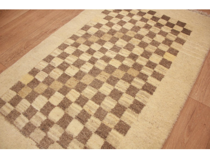 Perserteppich Gabbeh wollteppich 125x75 cm Beige