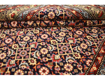 Persian carpet Ghom virgin wool 206x135 cm Blue