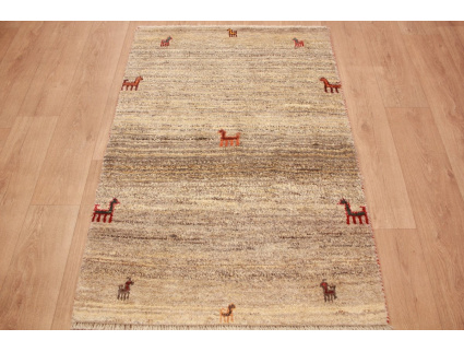 Perser Teppich Gabbeh reiner wollteppich 144x98 cm