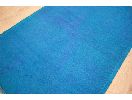 Modern Vintage Kelim overdyed 148x100 cm Blue