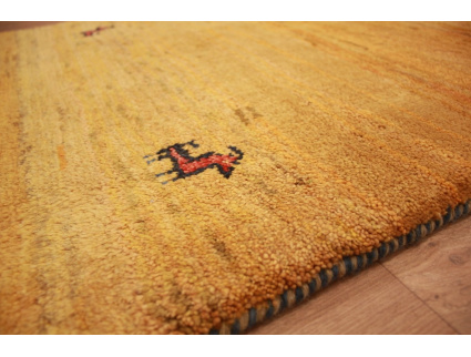 Nomadic Persian carpet Gabbeh wool carpet 111x79 cm