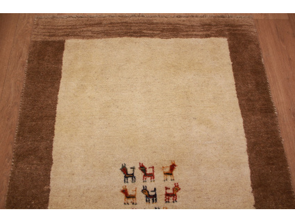 Persian carpet Gabbeh  wool carpet 166x109 cm