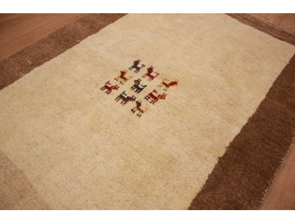 Persian carpet Gabbeh  wool carpet 166x109 cm