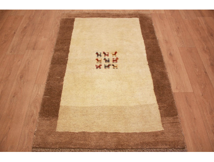 Persian carpet Gabbeh  wool carpet 166x109 cm