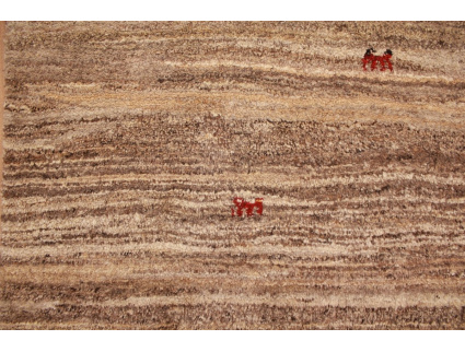 Perser Teppich Gabbeh reiner wollteppich 133x109 cm