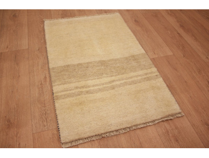 Perserteppich Gabbeh wollteppich 95x61 cm Beige