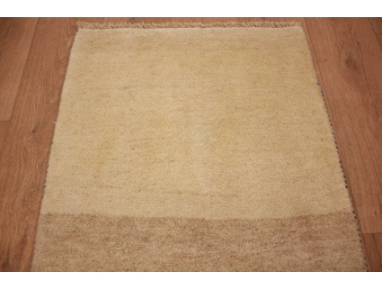 Perserteppich Gabbeh wollteppich 95x61 cm Beige