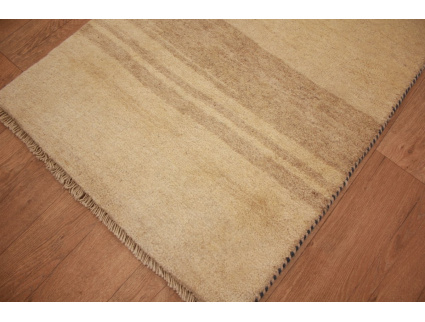 Perserteppich Gabbeh wollteppich 95x61 cm Beige