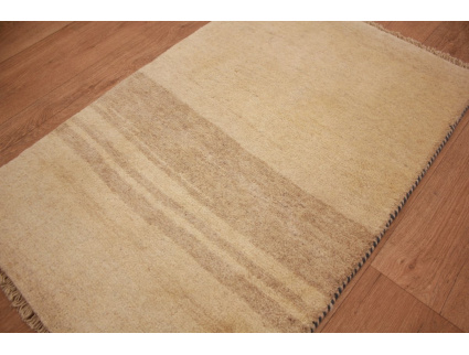 Perserteppich Gabbeh wollteppich 95x61 cm Beige