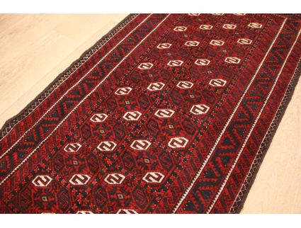 Persian carpet Baluch virgin wool 153x80 cm Red