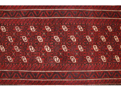 Persian carpet Baluch virgin wool 153x80 cm Red