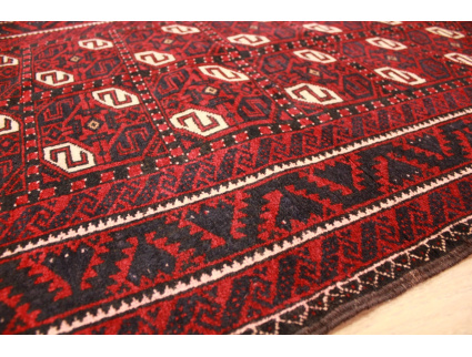 Persian carpet Baluch virgin wool 153x80 cm Red