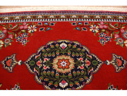 Fine Persian carpet Ghom Wool carpet 95x66 cm