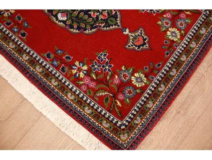 Fine Persian carpet Ghom Wool carpet 95x66 cm