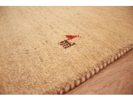 Nomadic Persian carpet Gabbeh wool carpet 87x60 cm