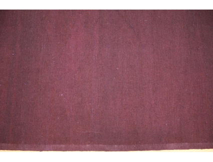 Vintage carpet modern overdyed used look Purple 202x158 cm Kelim