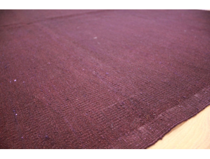 Vintage carpet modern overdyed used look Purple 202x158 cm Kelim