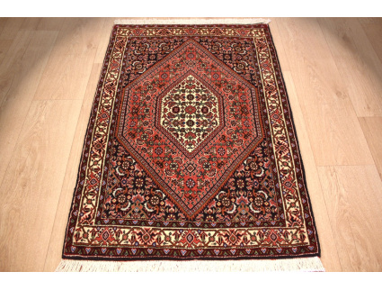 Perserteppich Bidjar Hochflor Teppich mit Seide 104x71 cm