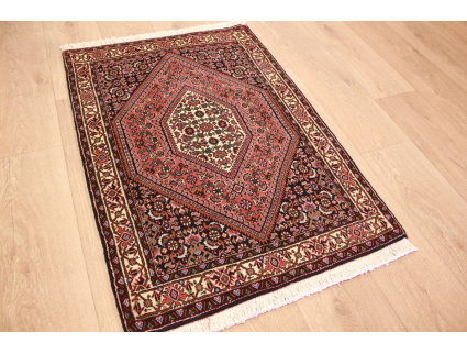 Perserteppich Bidjar Hochflor Teppich mit Seide 104x71 cm