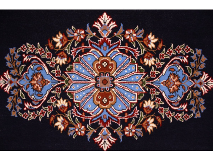 Fine Persian carpet Ghom Wool carpet 88x70 cm