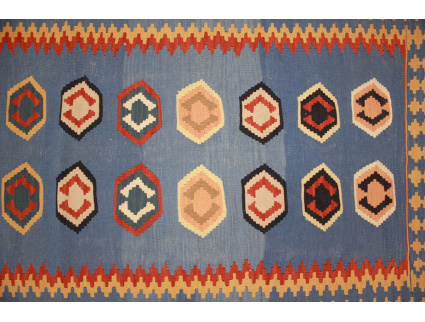 Orientteppich Kelim wollteppich 195x102 cm Kilim