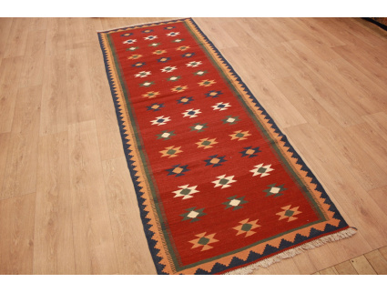 STOCK SALE Kelim runner oriental carpet modern 287x103 cm