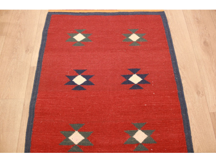 STOCK SALE Kelim runner oriental carpet modern 283x83 cm