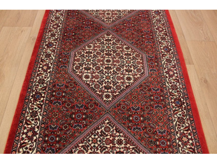 Persian carpet "Bidjar" Runner virgin wool with Silk 202x88 cm