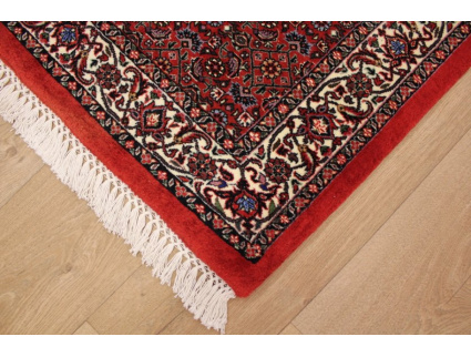 Persian carpet "Bidjar" Runner virgin wool with Silk 202x88 cm