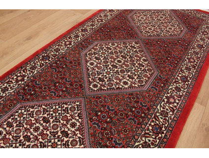 Persian carpet "Bidjar" Runner virgin wool with Silk 202x88 cm