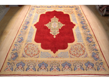 Red Persian carpet Kerman Special Size 447x309 cm