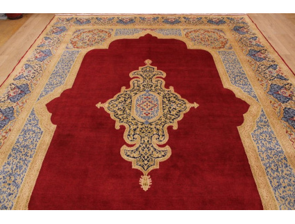 Red Persian carpet Kerman Special Size 447x309 cm