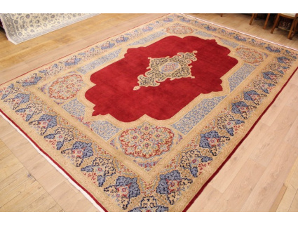 Red Persian carpet Kerman Special Size 447x309 cm