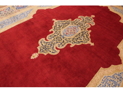 Red Persian carpet Kerman Special Size 447x309 cm