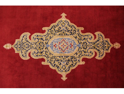 Red Persian carpet Kerman Special Size 447x309 cm