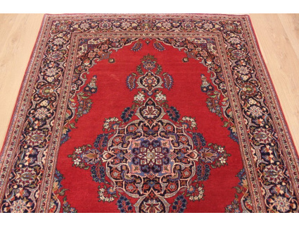 Semiantic Persian carpet Kashan 210x140 cm Red