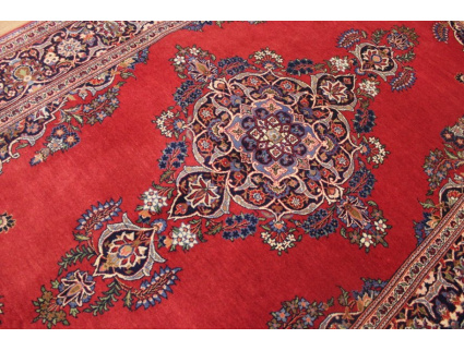 Semiantic Persian carpet Kashan 210x140 cm Red