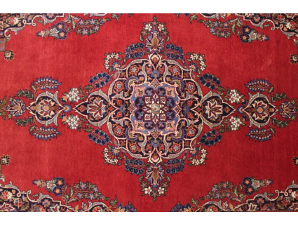 Semiantic Persian carpet Kashan 210x140 cm Red