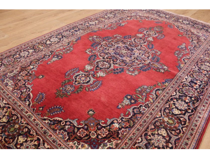 Semiantic Persian carpet Kashan 210x140 cm Red