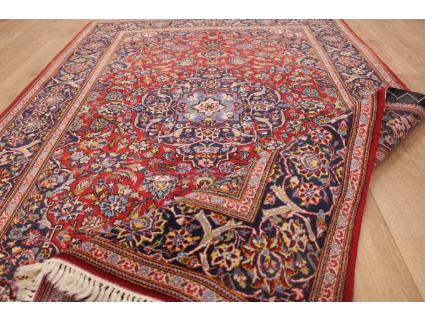 Semiantic Persian carpet Kashan 205x136cm Red