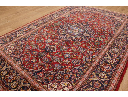 Semiantic Persian carpet Kashan 205x136cm Red