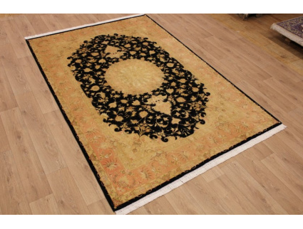 Perserteppich "Tabriz" mit Seide 295x205 cm Schwarz